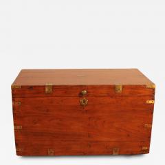 19th Century Teak Marine Campaign Chest - 2997459