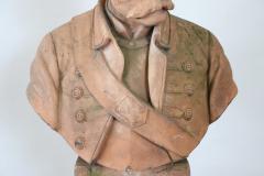 19th Century Terracotta Sculpture Portrait of Brave Italian Soldier - 2460972