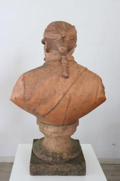 19th Century Terracotta Sculpture Portrait of Brave Italian Soldier - 2460978