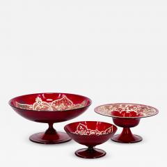 19th Century Three Murano Glass Decorative Compote - 2784615