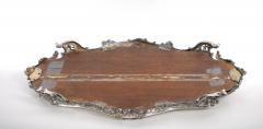19th Century Three Part Mirrored Silver Plate Plateau - 3121184