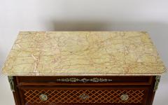 19th Century Transitional Marquetry Chest Of Drawers Mahogany FR circa 1870 - 4307559