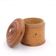 19th Century Treen Box with Mother of Pearl Inlay England - 3020582