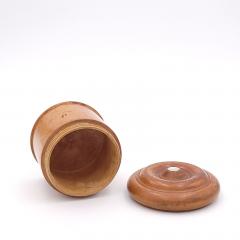 19th Century Treen Box with Mother of Pearl Inlay England - 3020584