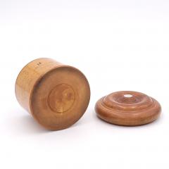 19th Century Treen Box with Mother of Pearl Inlay England - 3020586