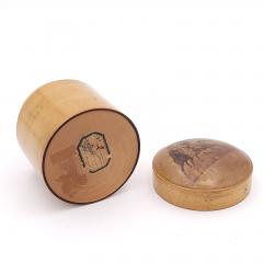 19th Century Treen Box with Scene of Horse Racing England - 3020623