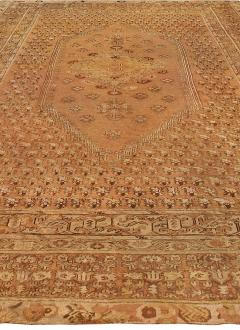 19th Century Turkish Ghiordes Light Brown Handwoven Wool Rug - 2464636