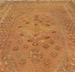 19th Century Turkish Ghiordes Light Brown Handwoven Wool Rug - 2464637