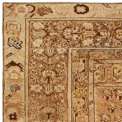 19th Century Turkish Ghiordes Light Brown Handwoven Wool Rug - 2464638