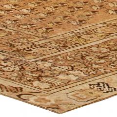 19th Century Turkish Ghiordes Light Brown Handwoven Wool Rug - 2464640
