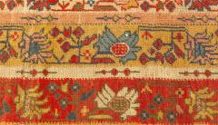 19th Century Turkish Oushak Botanic Handwoven Wool Rug - 2464601