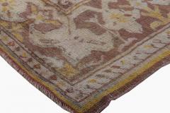 19th Century Turkish Oushak Handmade Wool Rug - 2464593
