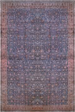 19th Century Turkish Sivas Puple Botanic Handmade Rug - 2451088