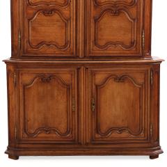 19th Century Two Piece French Oak Cabinet C 1860 - 4742437