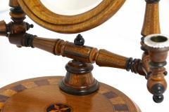 19th Century Vanity Table Mirror With Candlesticks Micro Inlays AT ca 1890 - 4616646