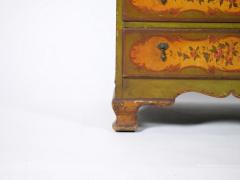 19th Century Venetian Italian Style Polychrome Secretary Bookcase - 3076246