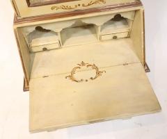 19th Century Venetian Italian Style Polychrome Secretary Bookcase - 3329047