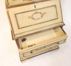 19th Century Venetian Italian Style Polychrome Secretary Bookcase - 3329048