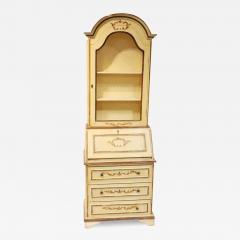 19th Century Venetian Italian Style Polychrome Secretary Bookcase - 3333712