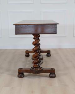 19th Century Victorian Barley Twist Writing Table - 4743868