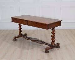 19th Century Victorian Barley Twist Writing Table - 4743881