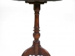 19th Century Victorian Mahogany Tripod Pedestal Candle Stand - 3623903