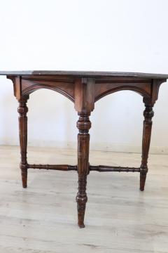 19th Century Walnut Antique Octagonal Coffee Table - 3124835