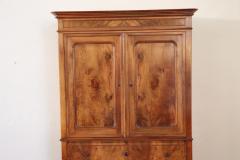 19th Century Walnut Antique Wardrobe with Writing Desk and Secret Compartments - 2220264