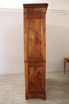 19th Century Walnut Antique Wardrobe with Writing Desk and Secret Compartments - 2220270