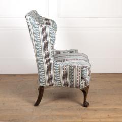 19th Century Walnut Ball and Claw Wing Chair - 3615336