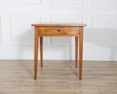 19th Century Walnut Side Table with Geometric Parquetry Top and Drawer - 4431990