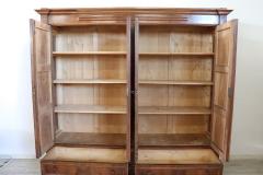 19th Century Walnut Wood Antique Large Wardrobe Four Doors - 3658520