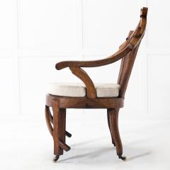 19th Century Walnut and Cane Chair - 3606343