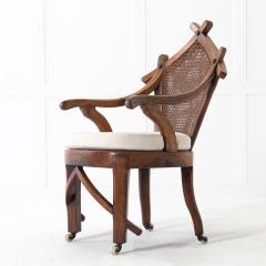 19th Century Walnut and Cane Chair - 3606346