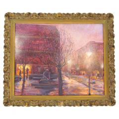 19th Century Wood Frame Oil Canvas Wall Painting - 2823855