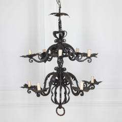 19th Century Wrought Iron Chandelier - 3642030