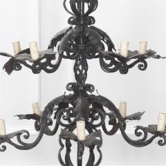 19th Century Wrought Iron Chandelier - 3642046