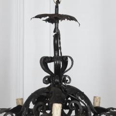 19th Century Wrought Iron Chandelier - 3642092