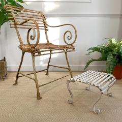 19th Century Wrought Iron Foot Stool - 3449862