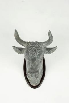 19th Century Zinc Bulls Head Butchers Sign - 3533033