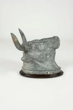 19th Century Zinc Bulls Head Butchers Sign - 3533036