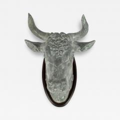 19th Century Zinc Bulls Head Butchers Sign - 3536331