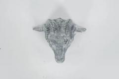 19th Century Zinc Rams Head - 3533333