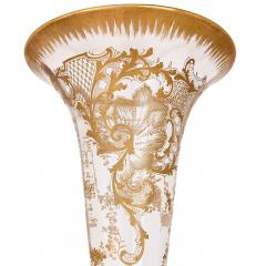 19th Century gilt and Bohemian glass vase - 2516324