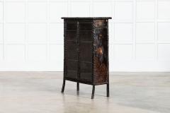 19th English Faux Bamboo Lacquered Glazed Cabinet - 4039023