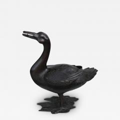 19th Ming Chinese Bronze Duck - 2683350