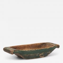 19th Swedish Serving Trough in Early Green Paint - 4456944