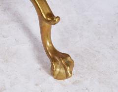19th c American Brass Flame Tip Andirons - 4732833