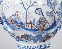 19th c Delft Lidded Urn - 4223031