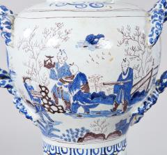 19th c Delft Lidded Urn - 4223032